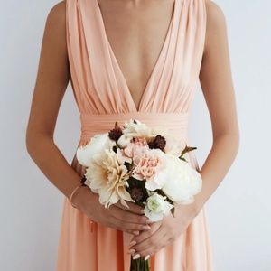 Lulu's HEAVENLY HUES BLUSH MAXI DRESS (Blush, M)
